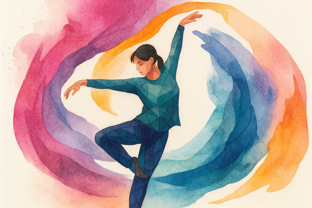 magnolia Creek - Featured Image - Anorexia and hair loss - watercolor of girl doing ballet
