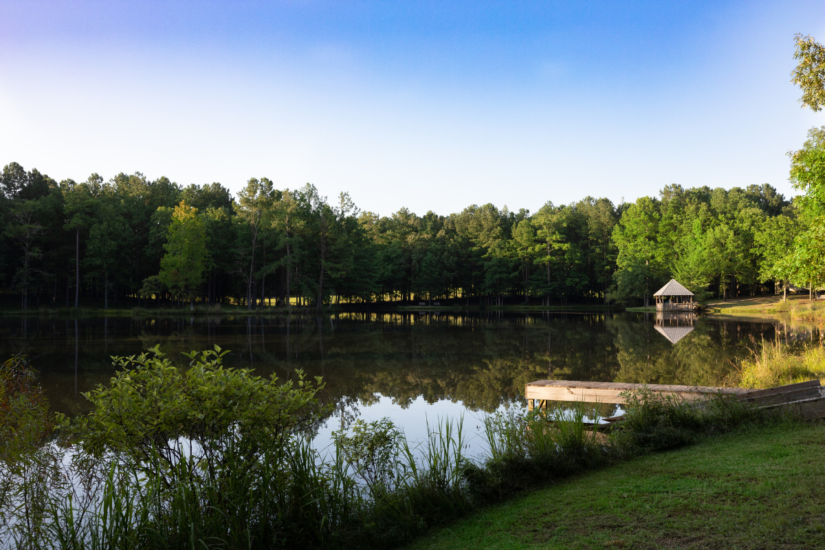 Magnolia Creek Campus - Pond with dock and gazebo