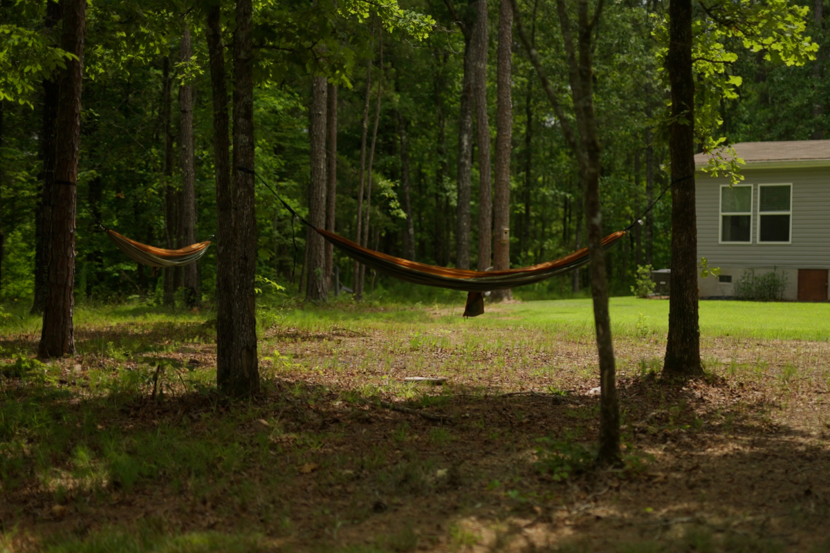 Magnolia Creek - Transitional living - outdoor hammock area