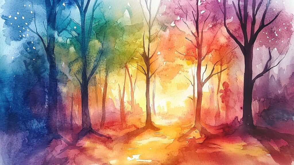 Watercolor background art with a handmade feel
